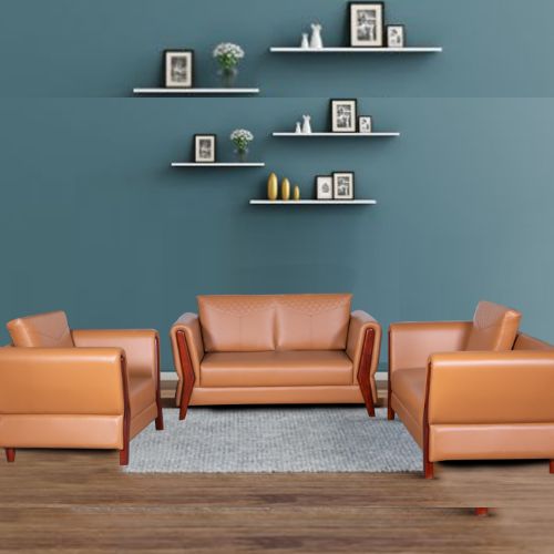Sofa Set – Premium Rexin Black (1 Set)